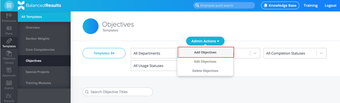 2. OBJs Add Templates