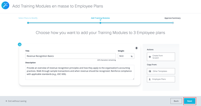 5. TMs Add Plans