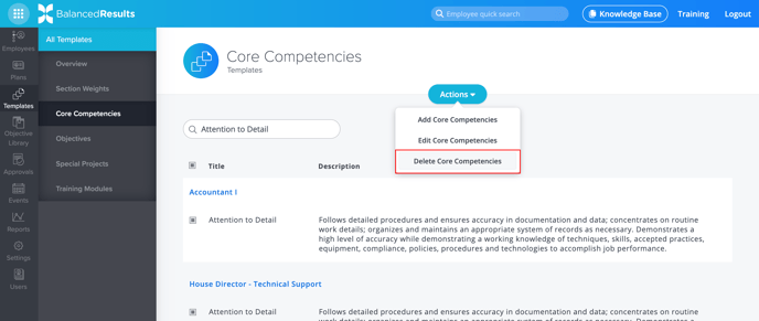 5. Delete CCs Templates