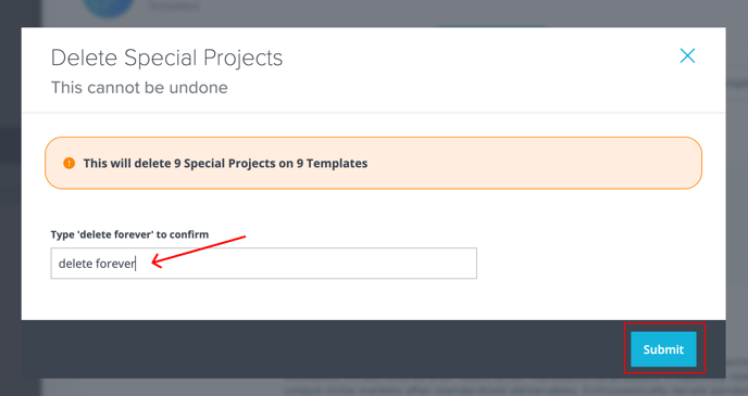 5 SPs deleting from Templates