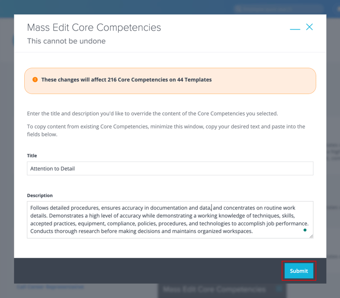 7. Edit CCs Templates