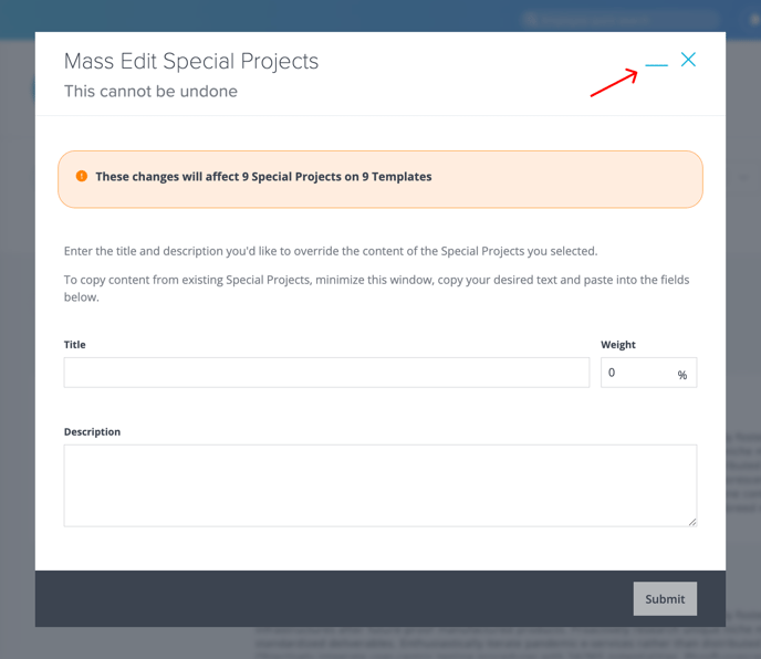 5. SPs Edits Templates